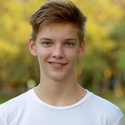 Smiling teenage boy